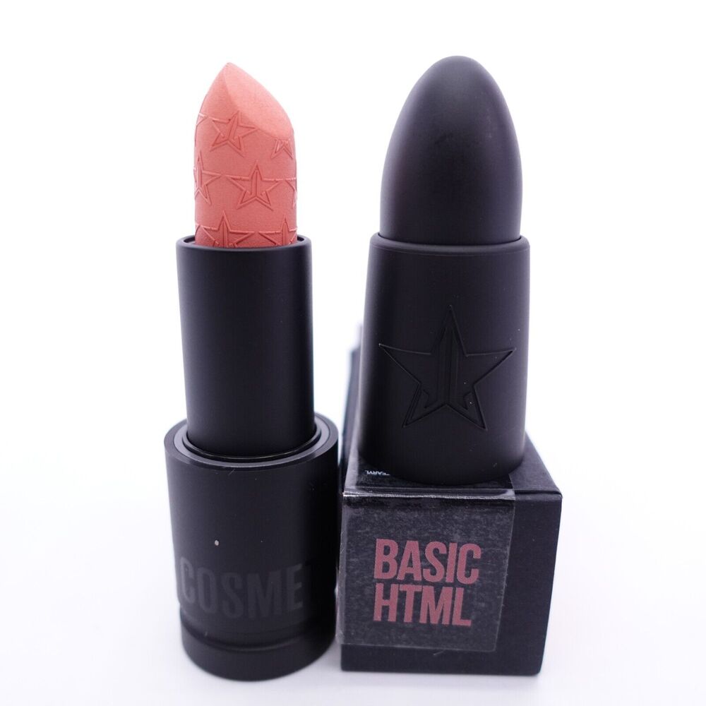 Jeffree Star Velvet Trap Lipstick Basic HTML Peachy Nude New